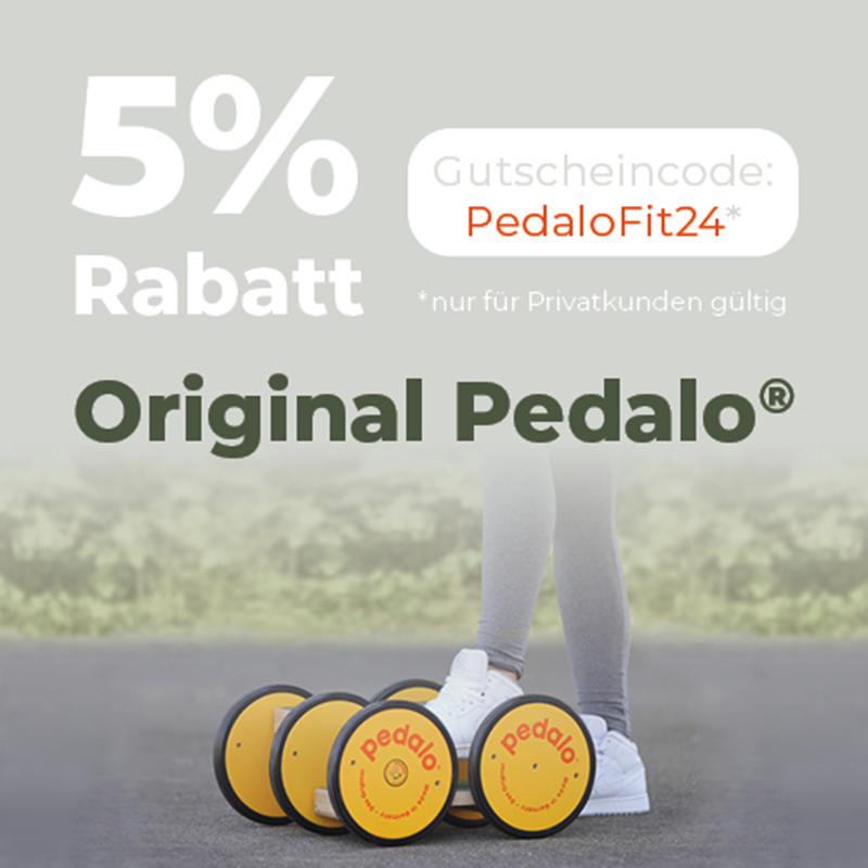 5% Rabatt auf alle Pedalo Original Produkte!